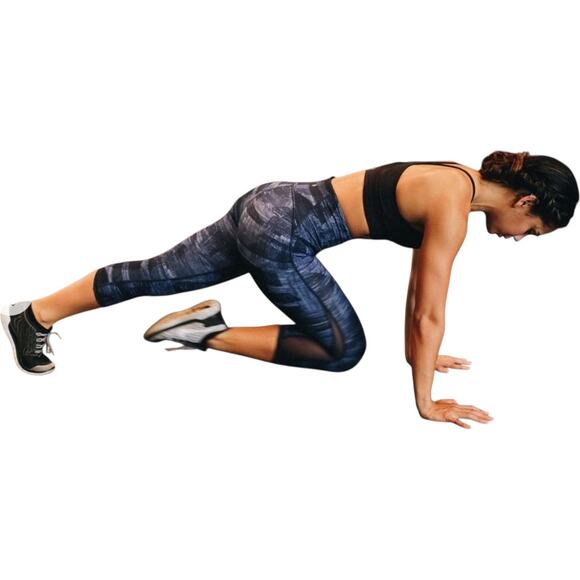 Lululemon Train Times Crop 17" Transition Multi Midnight Navy / Black Worn Once! - Picture 13 of 13